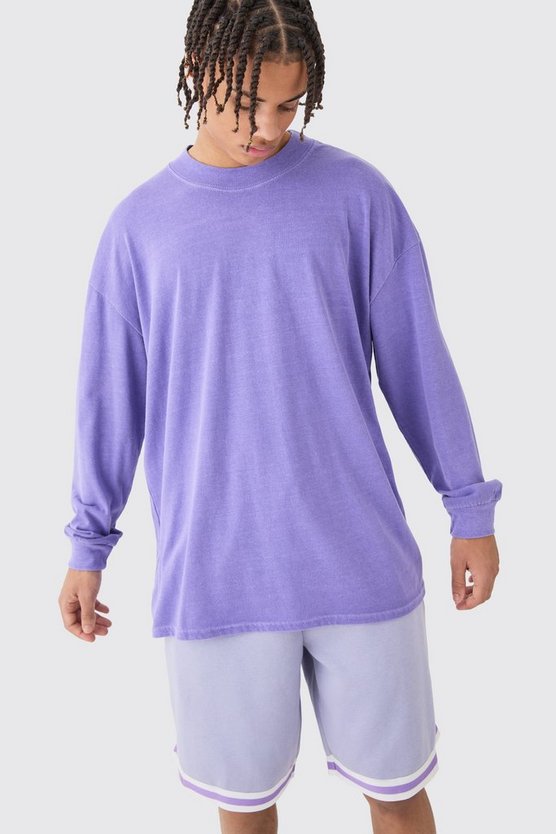 Oversized Mid Length Jersey Tape Basketball Short