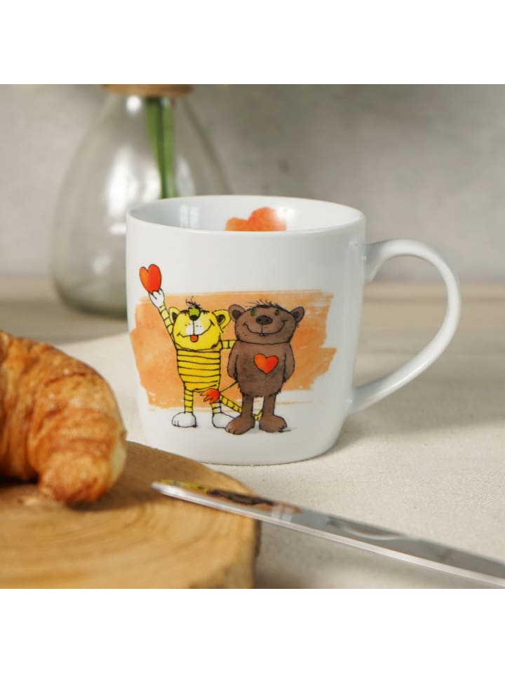 Geda Labels Tasse Janosch Freunde  in Weiß - 250 ml günstig kaufen onesize
