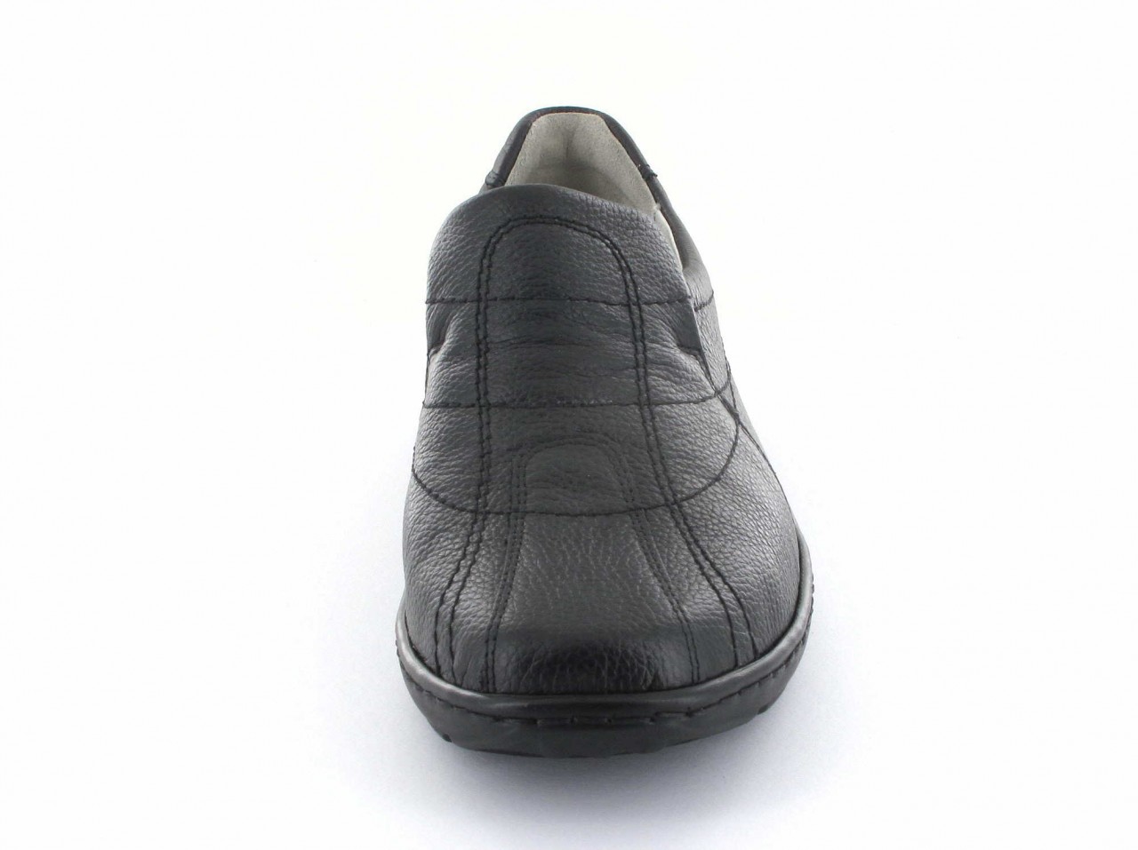 WALDLÄUFER Komfort Slipper schwarz