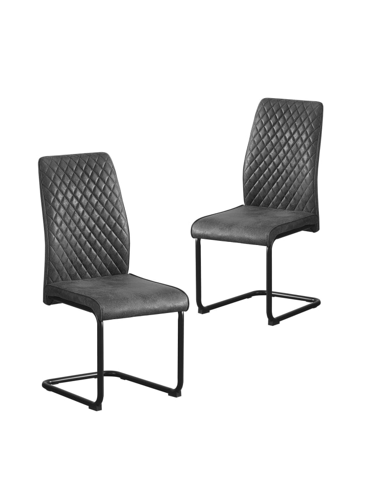 B&D Home 3-tlg. Set: Sitzgruppe Frido in Anthrazit günstig kaufen onesize