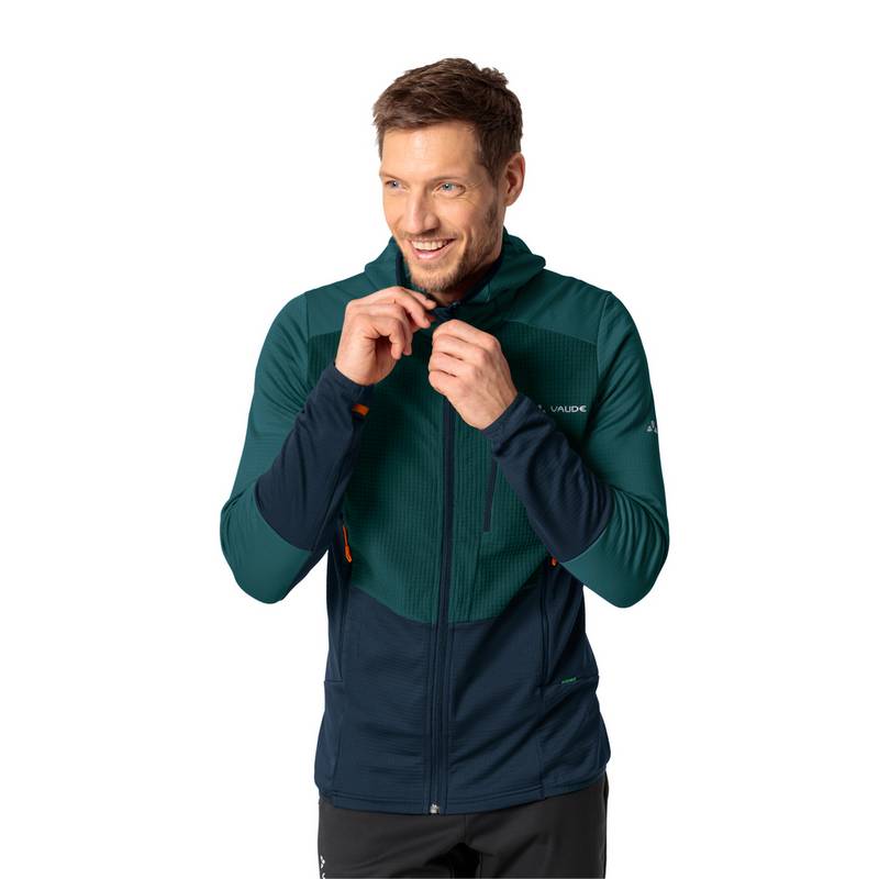 VAUDE Men's Monviso Hooded Grid Fleece Jacket Outdoorjacke Herren