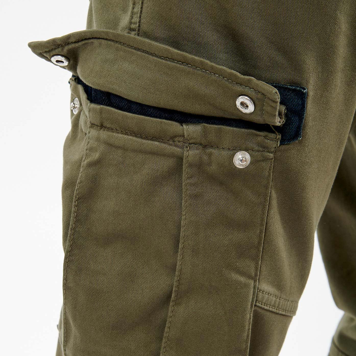 MALKI  Jean kaki homme