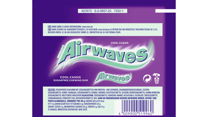Wrigley's Airwaves® Cool Cassis