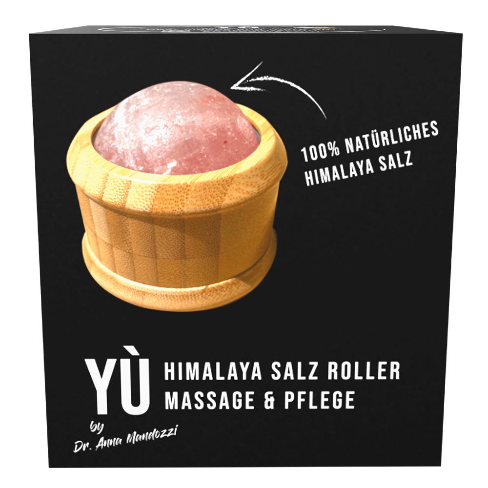 YÙ Beauty Salzball mit Bambus-Massager