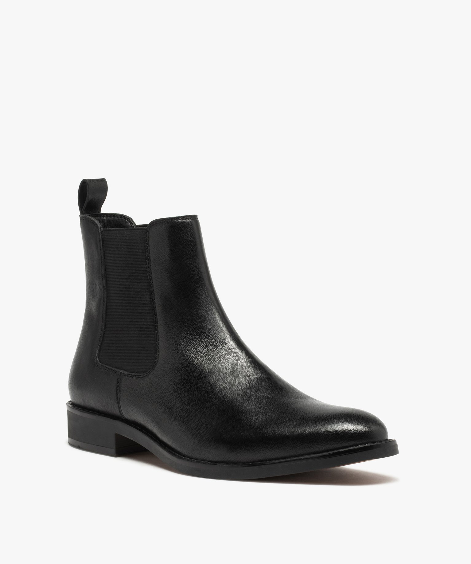 Chelsea boots dessus cuir homme - Tanéo noir | GEMO