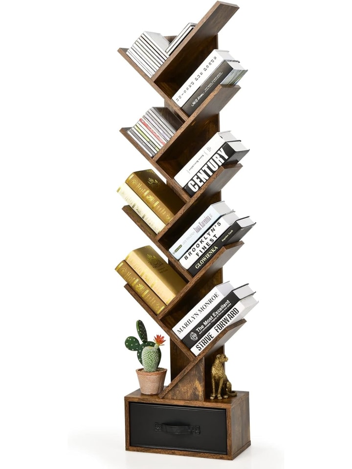 COSTWAY Bücherregal in Baumform in Braun günstig kaufen 38 cm