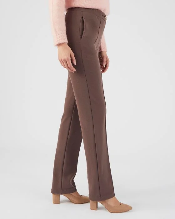 Pantalon droit maille milano chaude Thermolactyl