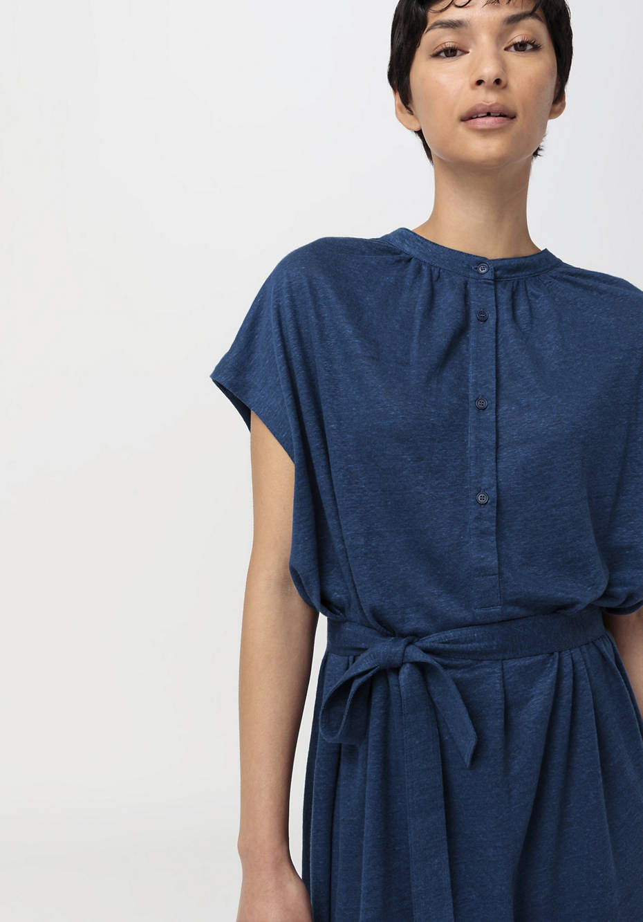 Jersey-Kleid aus reinem Leinen