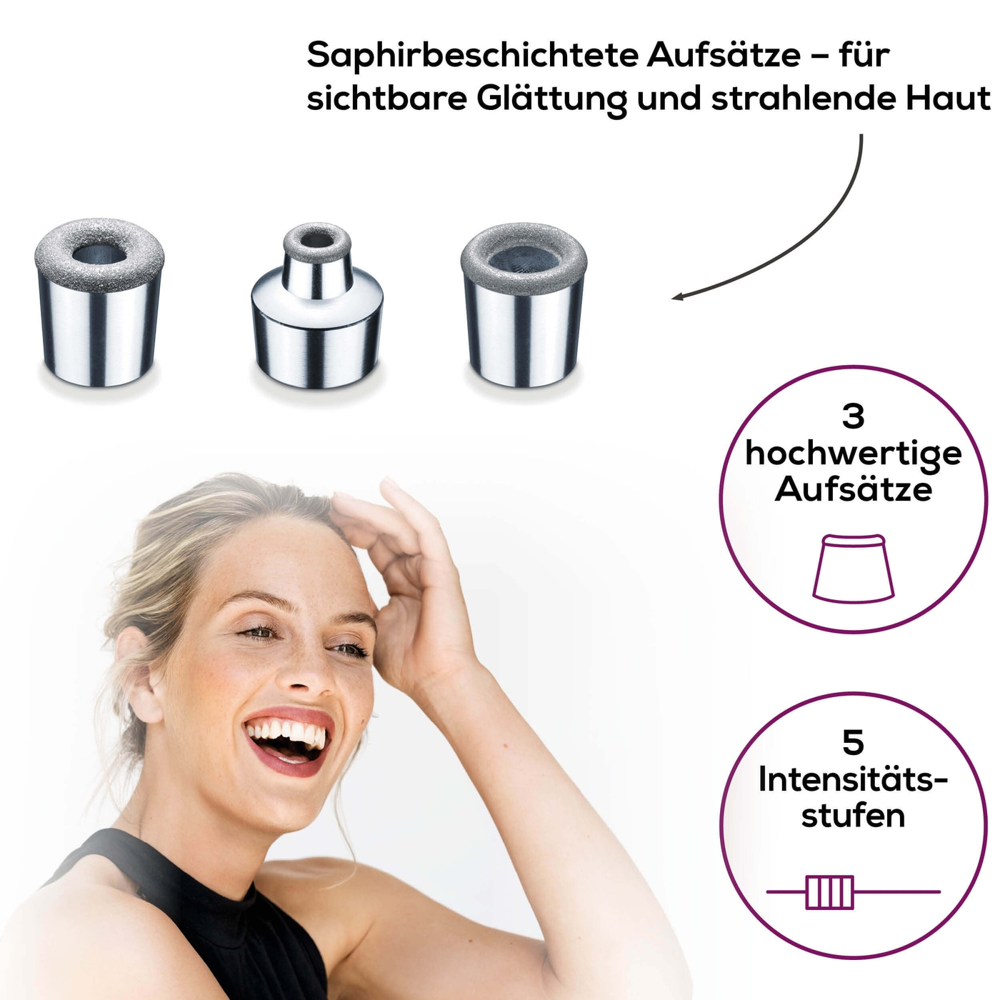 Beurer Mikrodermabrasion FC 100 Pureo Derma Peel-Mikrodermabrasion - Professionelles Peeling für zu Hause