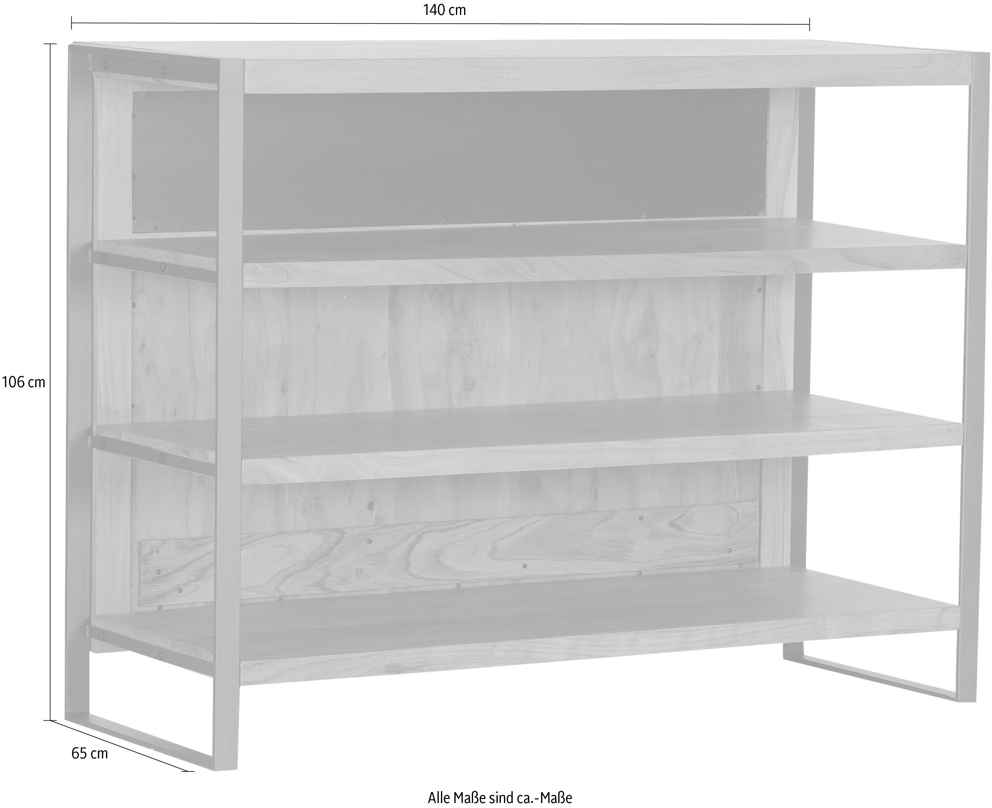 Gutmann Factory Barschrank Alvara mit Rattan Geflecht