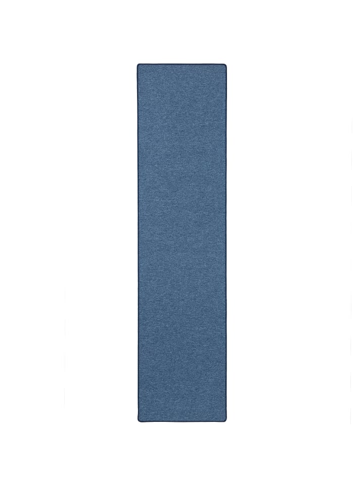 Snapstyle Feinschlingen Velour Läufer Teppich Strong in Dunkelblau günstig kaufen
