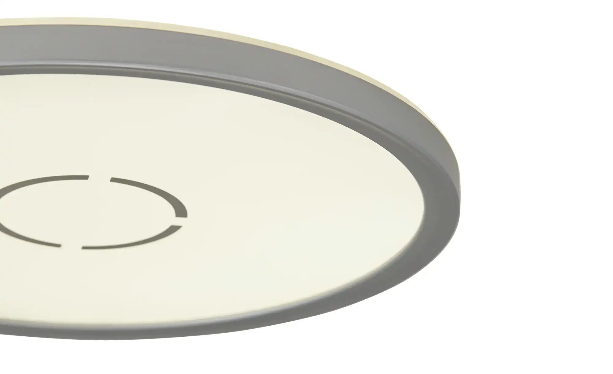 LED-Deckenleuchte, silber mit Hintergrundbeleuchtung