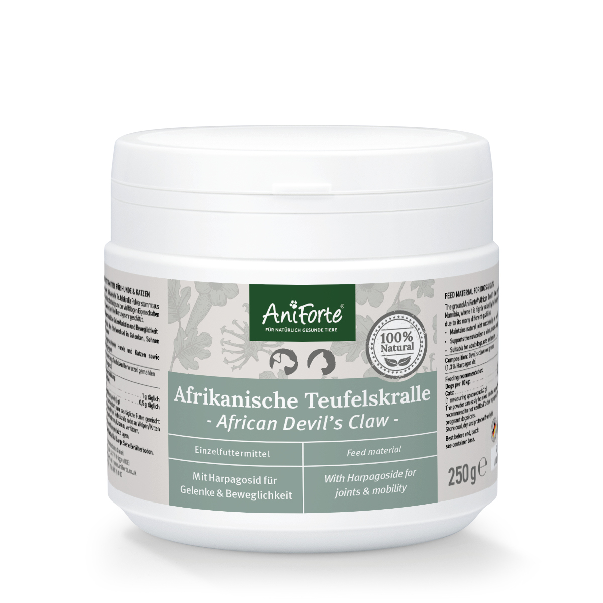 Aniforte Ergänzungsfutter & Aufzucht Aniforte Teufelskralle Pulver 250 g