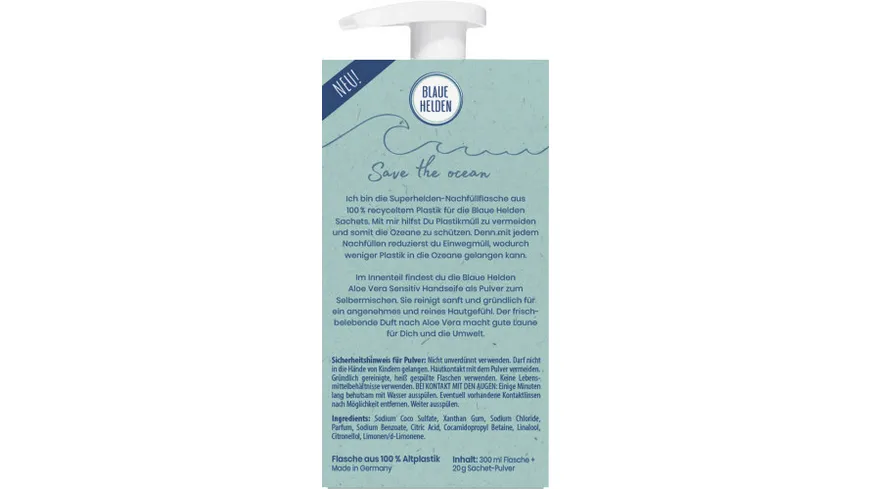 Blaue Helden Handseife Starterset Lemongrass 300 ml