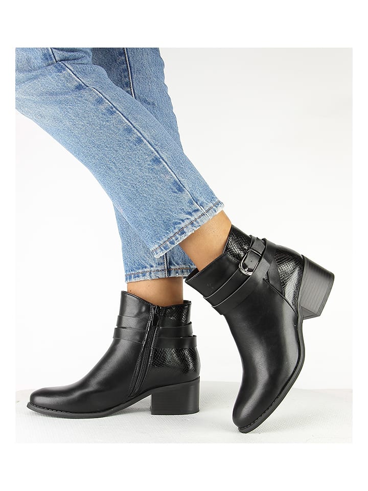 Sixth Sens Stiefeletten in Schwarz günstig kaufen