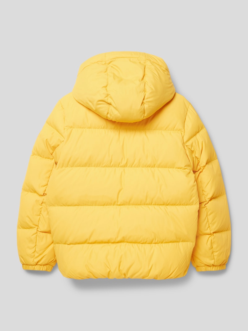 Steppjacke mit Label-Details Modell 'ESSENTIAL' in senfgelb