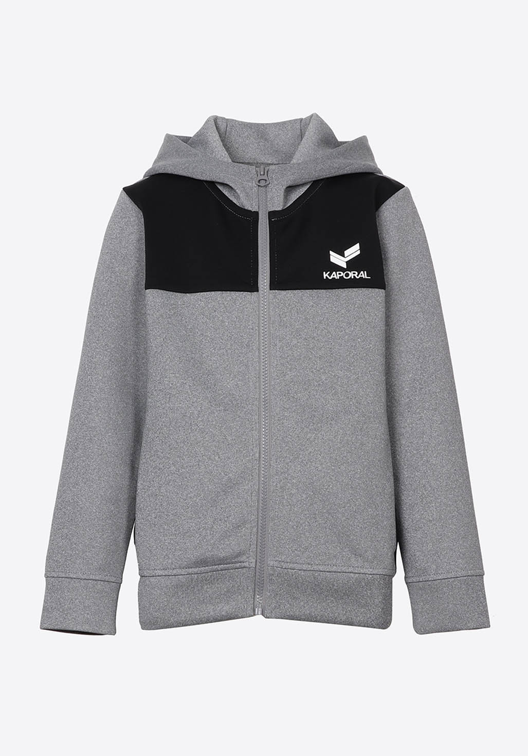 MILAN  Sweat zippé gris Garçon