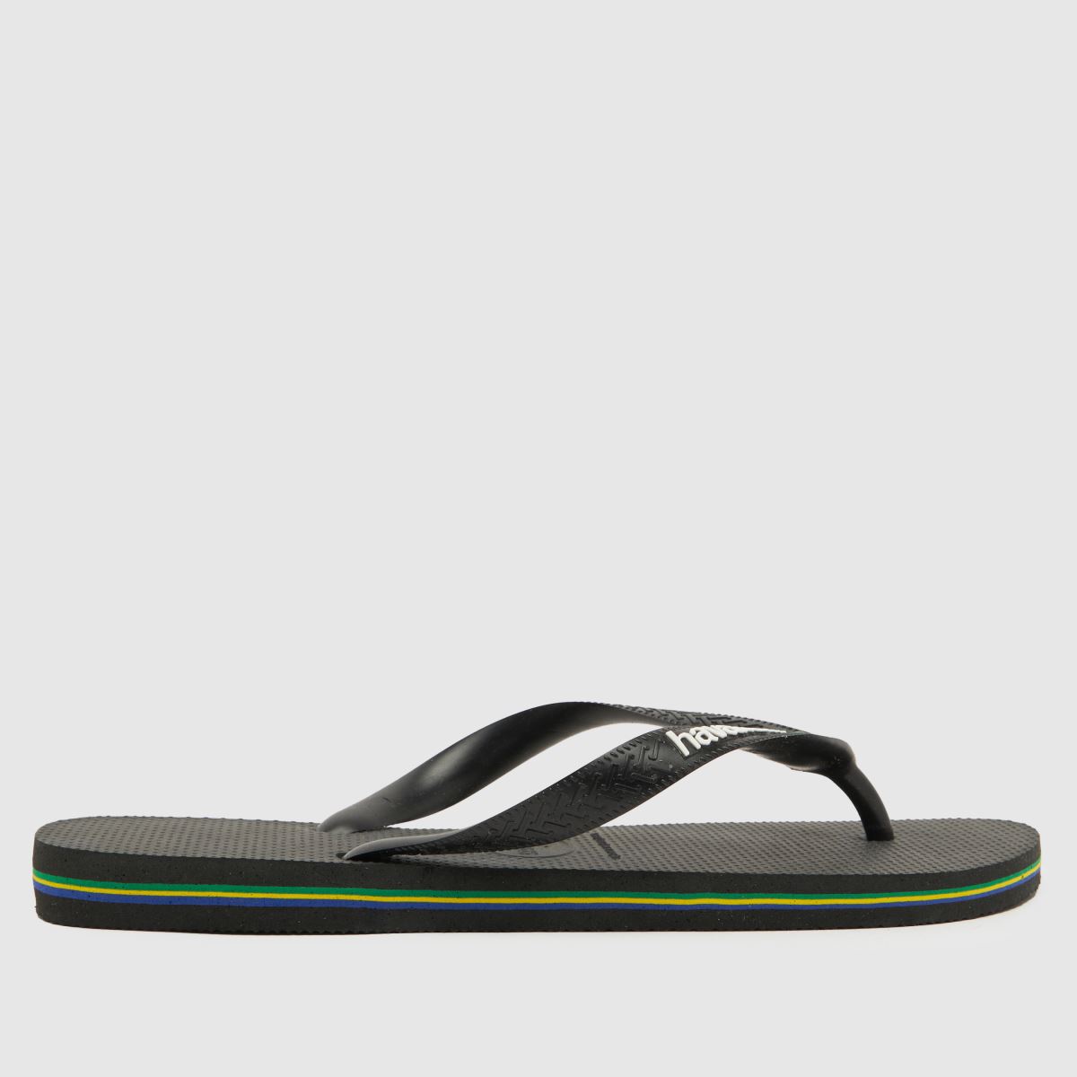Havaianas Brazil-sandaler med logotyp i svart.