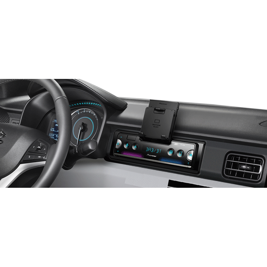 Pioneer SPH-20DAB Smartphone- Autoradio, DAB/DAB+ Empfang, USB, Bluetooth, unterstützt iPod/iPhone Direktsteuerung und Android, 1-DIN - ATU