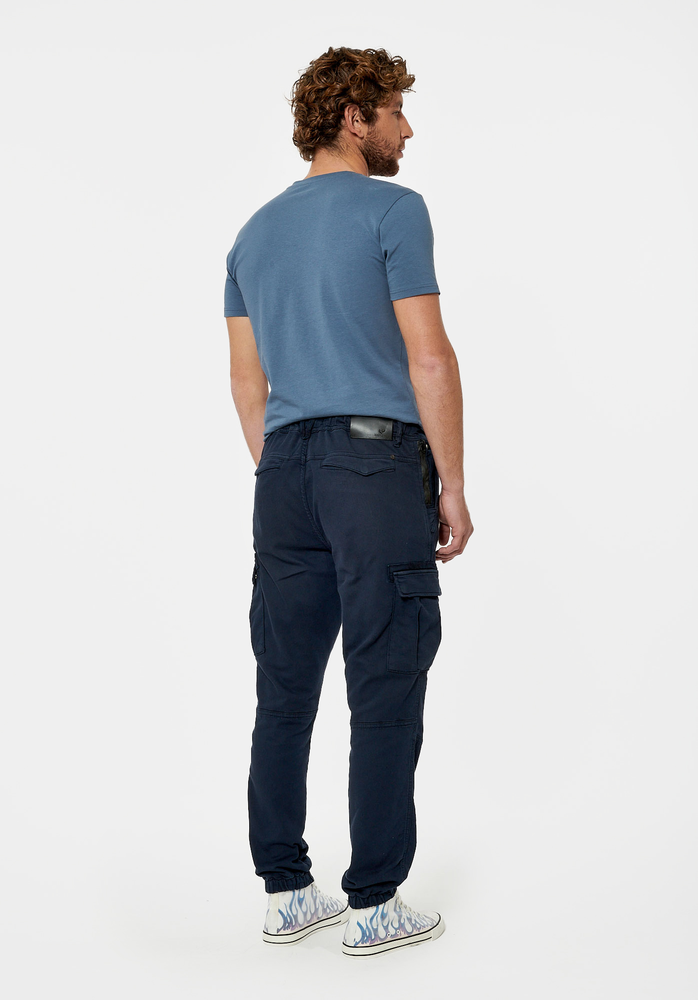 ALKI   Pantalon cargo bleu Homme