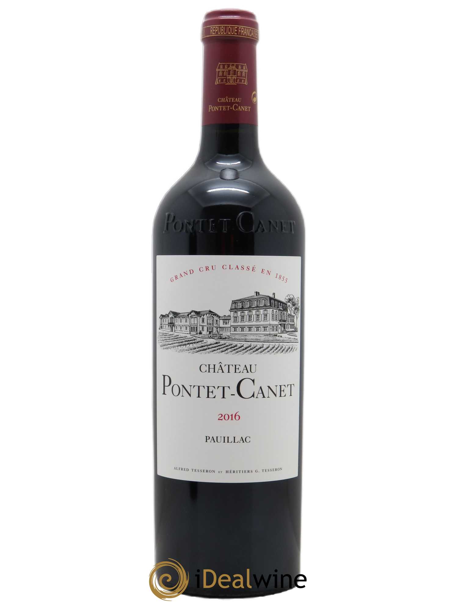 Château Pontet Canet 5ème Grand Cru Classé (CBO à partir de 6 bts) 2016 - Lot de 1 Bouteille