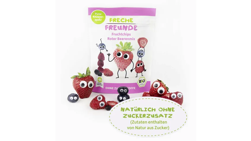 Freche Freunde Bio Roter Beerenmix Fruchtchips 10 g