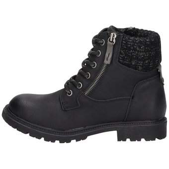 Puccetti Schnür Boots in schwarz