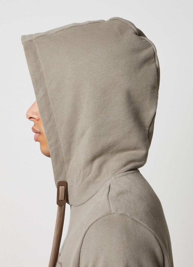 Hanorac Moncler cu logo, confecționat din material elastic.