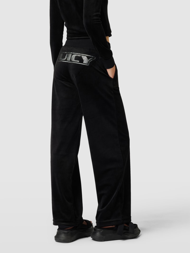 Sweatpants mit Label-Details Modell 'JERRY' in schwarz
