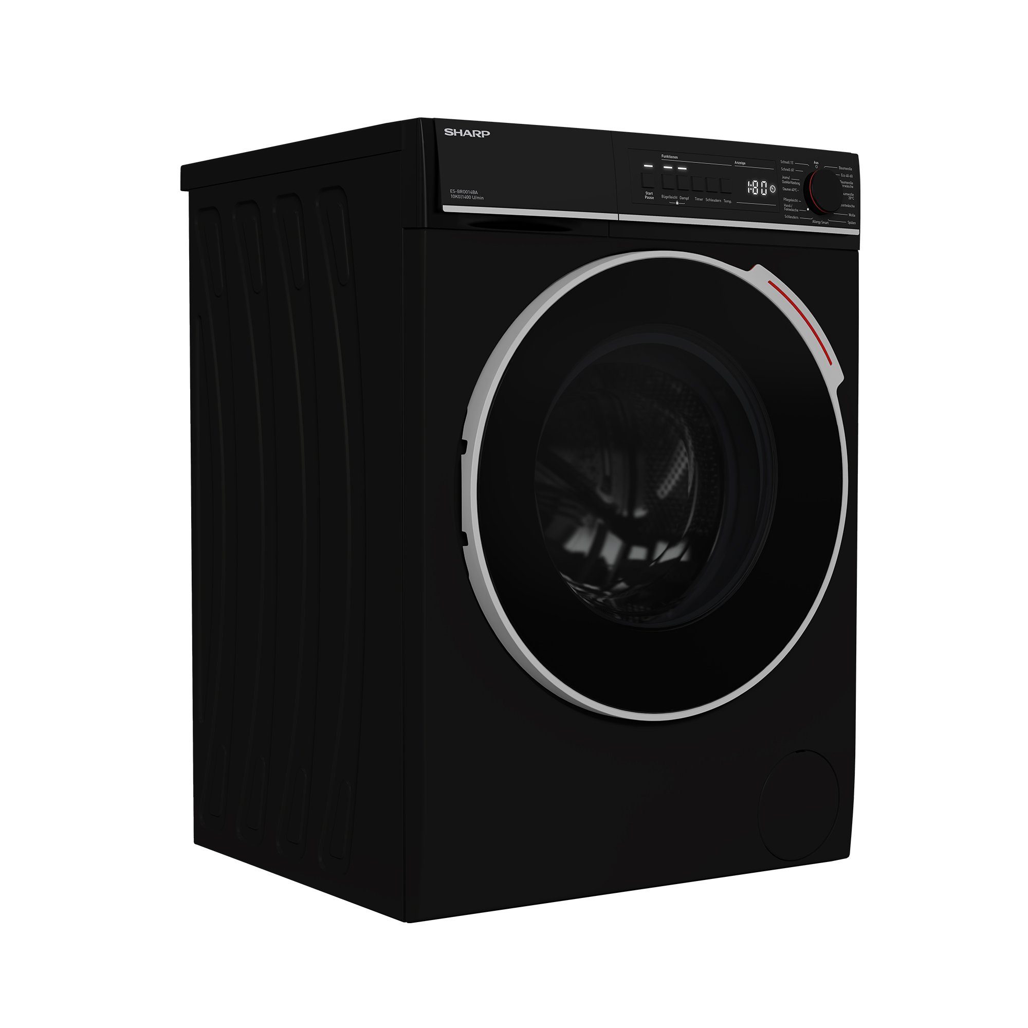 Sharp Waschmaschine ES-BRO014BA-DE, 10,00 kg, 1400 U/min, AllergySmart, EcoLogic