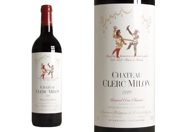 Château Clerc Milon Rouge 1999, Cinquième Cru Classé En 1855 Bordeaux Pauillac