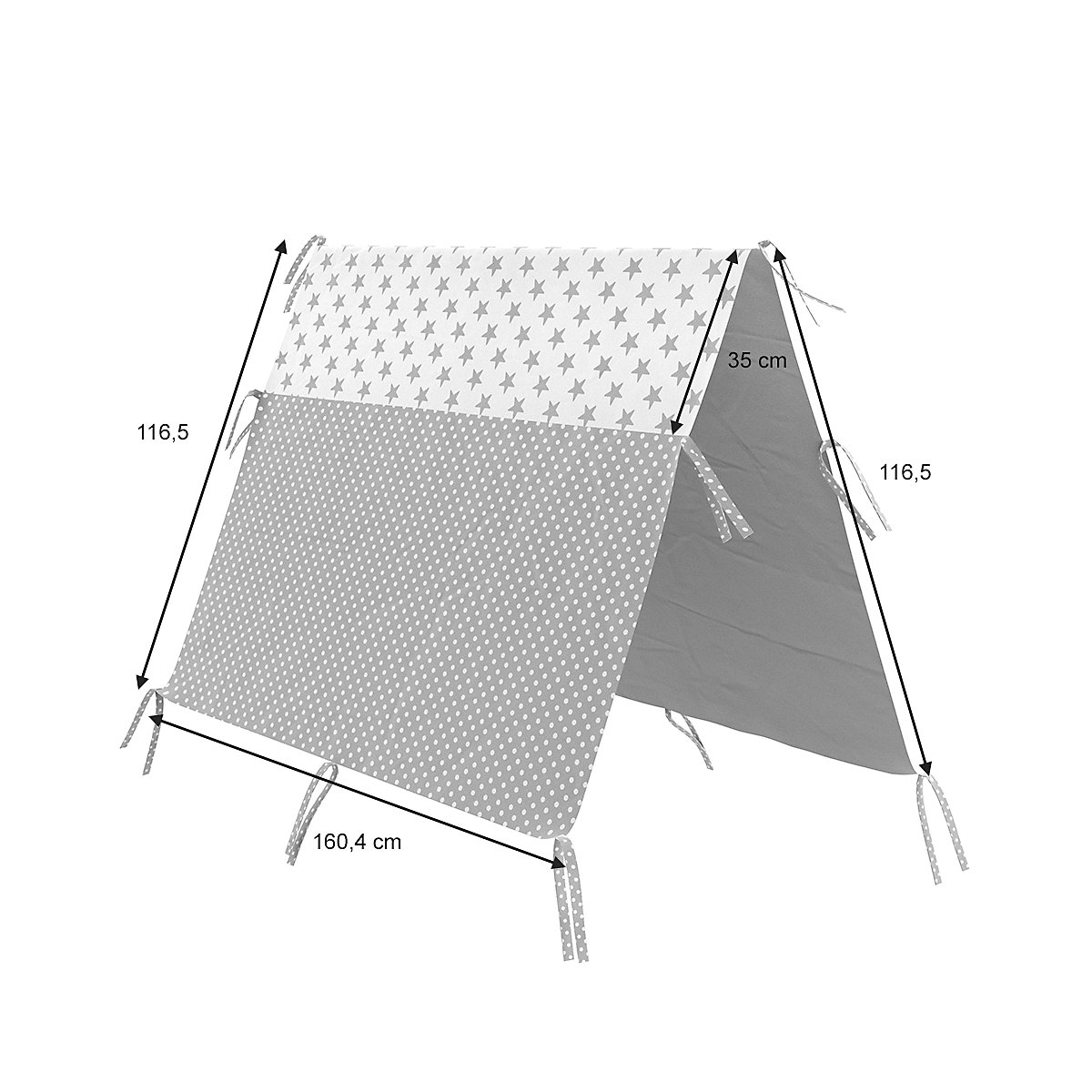 Überwurf Kinderbett Indianerzelt für Tipi Bett 80x160cm Zeltbett Zelt