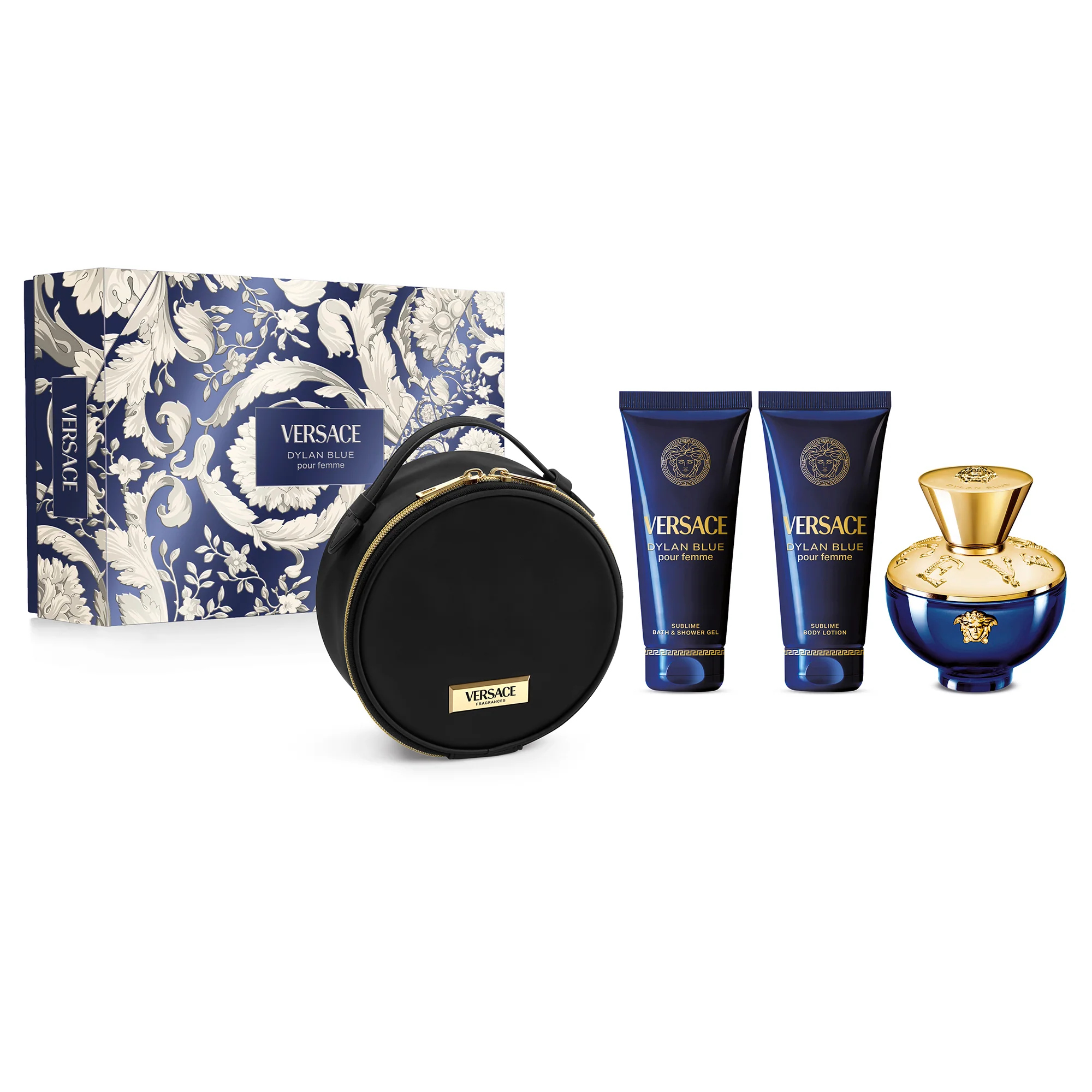 Versace Pour Femme gaveæske Dylan Blue Eau De Parfum - Parfumeæske til kvinder, Eau de Parfum