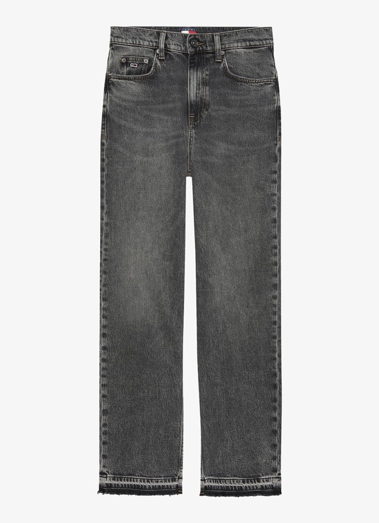 Calça jeans Tommy Hilfiger Layla de cintura alta e perna reta com lavagem colorida