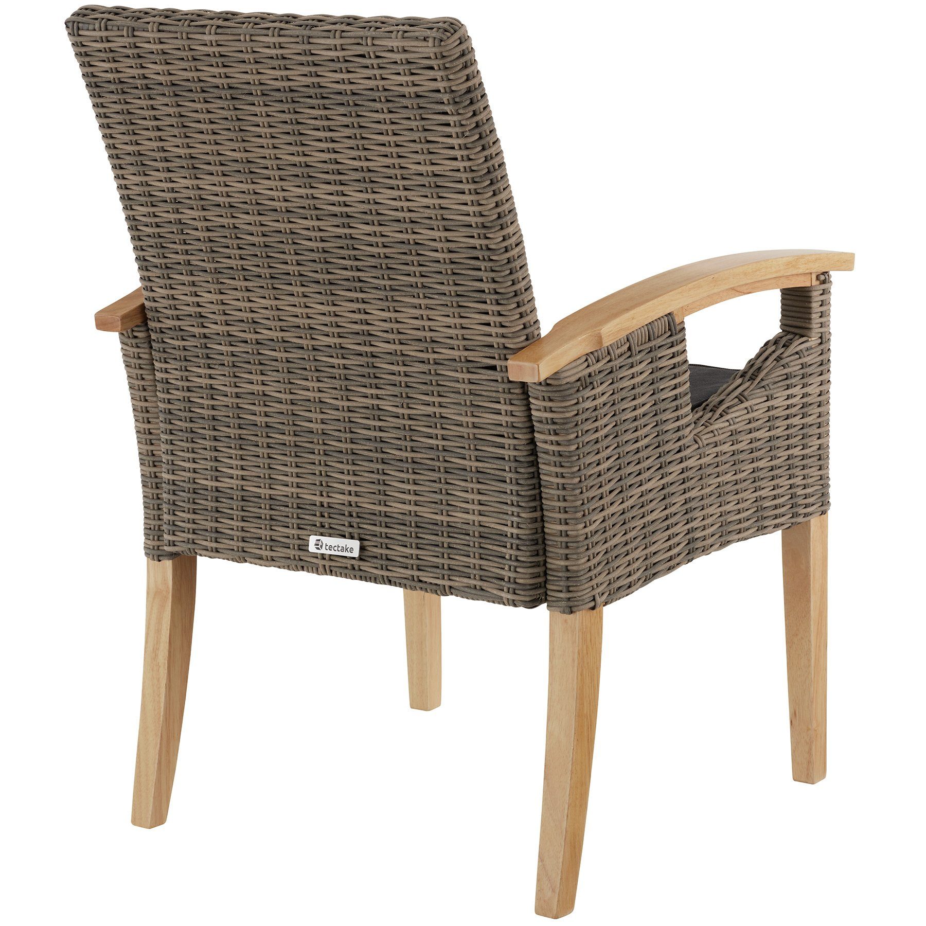tectake Rattanstuhl Rosarno (1er, 1 St), Pflegeleicht
