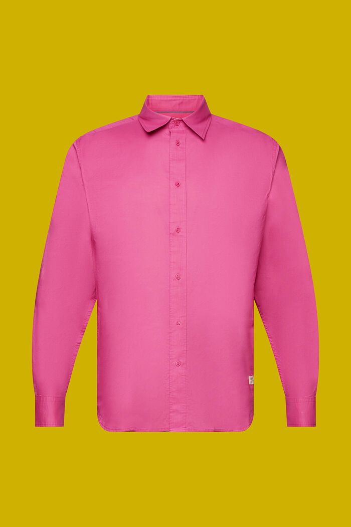 Unifarbenes Longsleeve, 100 % Baumwolle