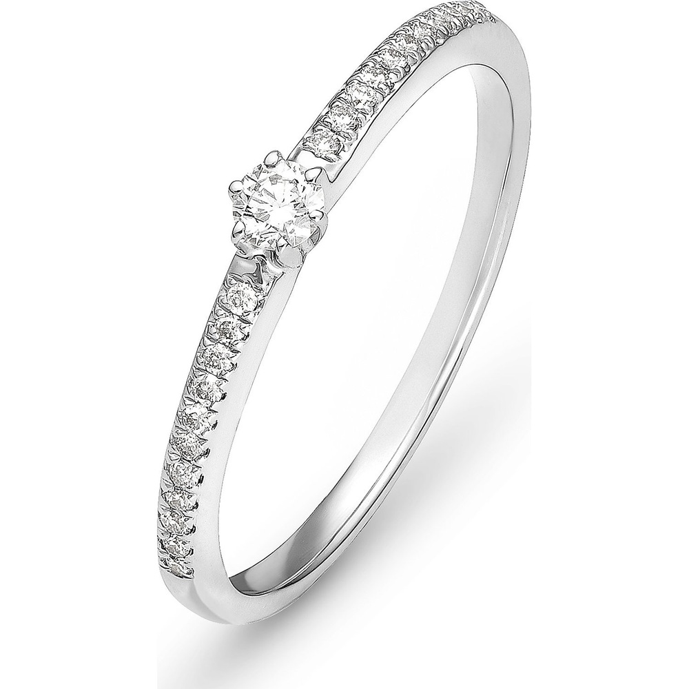 Valeria Bague pour femme 585 Or blanc or blanc Bague