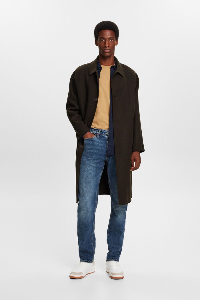 Gerade Jeans mit mittelhohem Bund