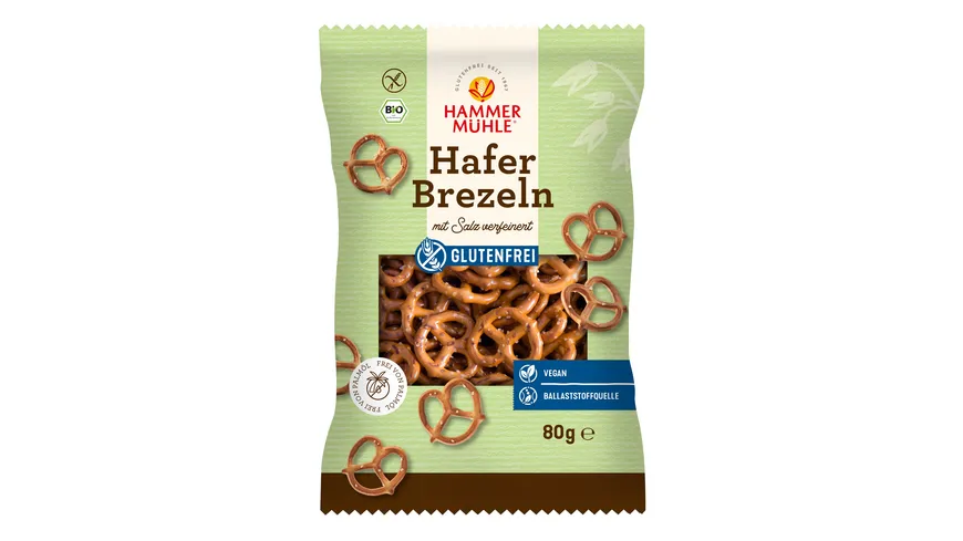 HAMMERMÜHLE Bio Hafer Brezeln 80 g