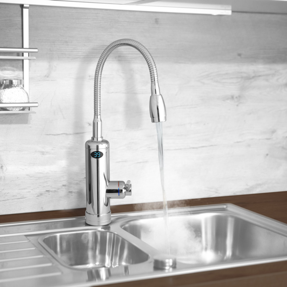 AQUADON Hochwertige Armatur mit integriertem Durchlauferhitzer