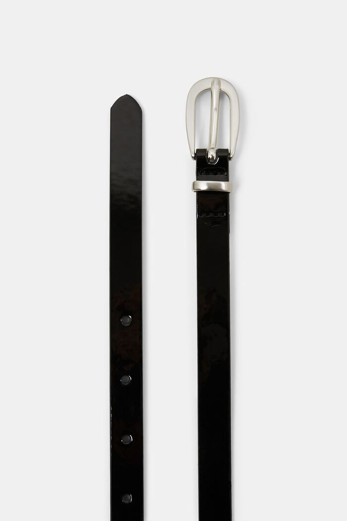 Schmaler Gürtel in Lacklederoptik