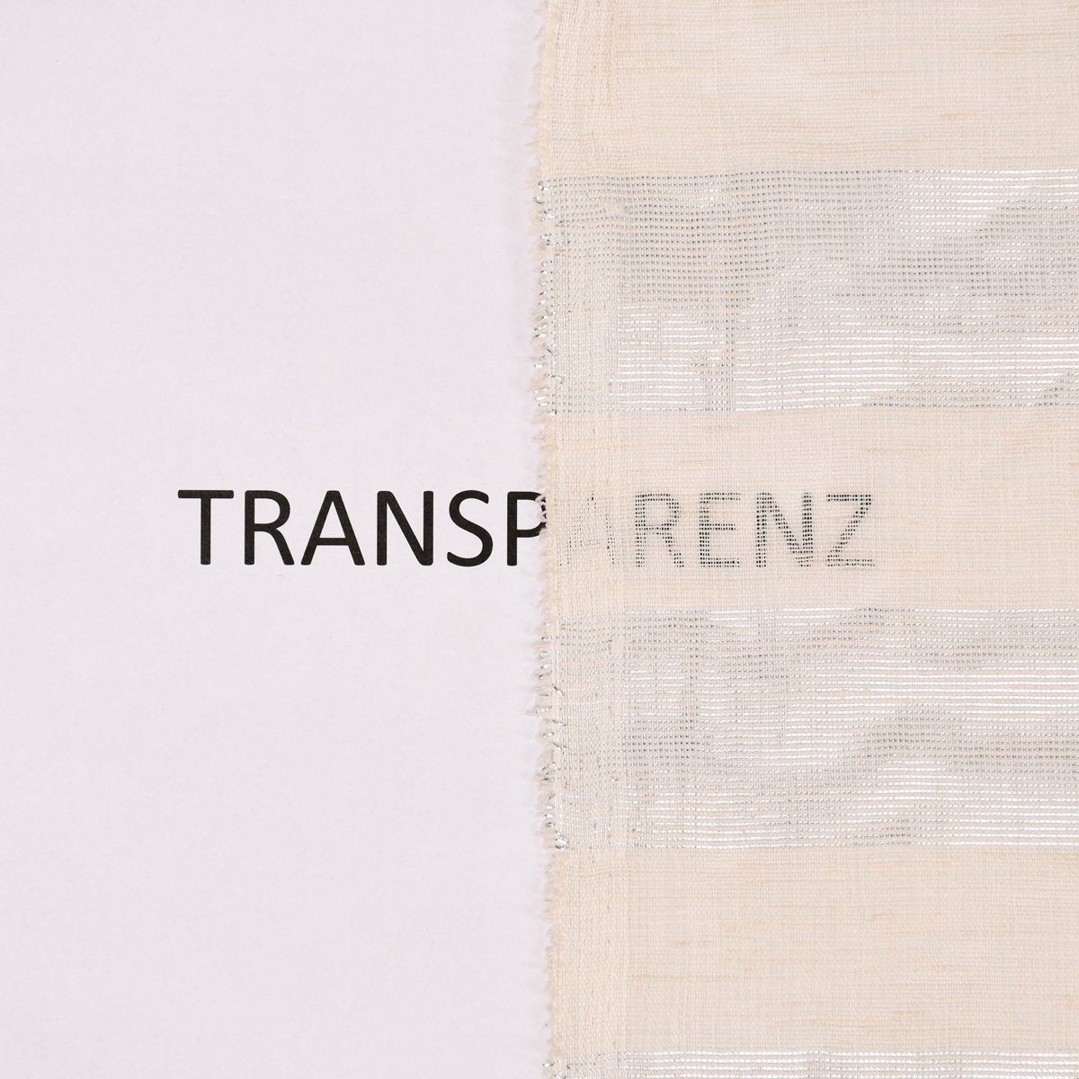 Meterware Rasch Textil Stores Shine Längsstreifen Leinenstruktur creme 300cm, halbtransparent, Kunstfaser, überbreit