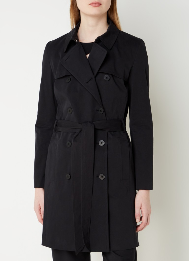 HUGO BOSS  Makaras trenchcoat met steekzakken en ceintuur