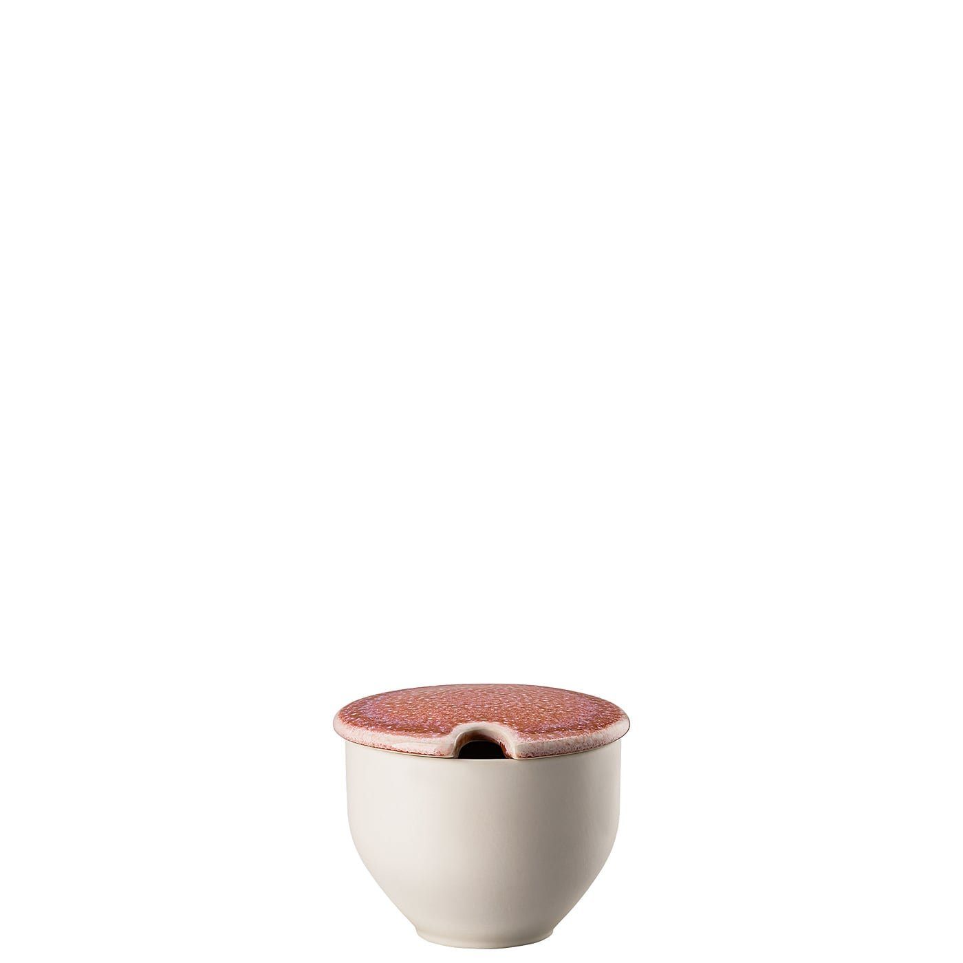 Rosenthal Zuckerdose Junto Rose Quartz Zuckerdose mit Einschnitt, Steinzeug