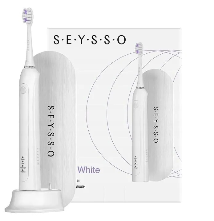 SEYSSO Carbon SE White Basic SC.ST.005.WHT.2 - Sonic dantų šepetėlis su dėklu