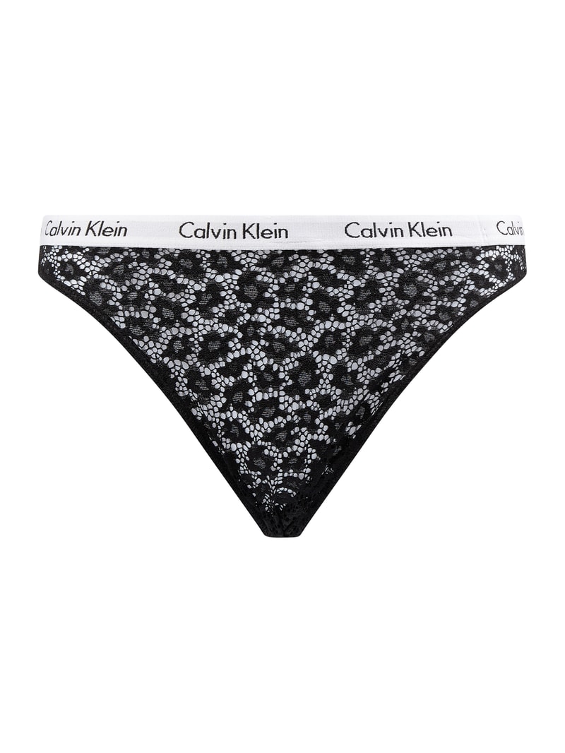 String aus Mikrofaser in schwarz