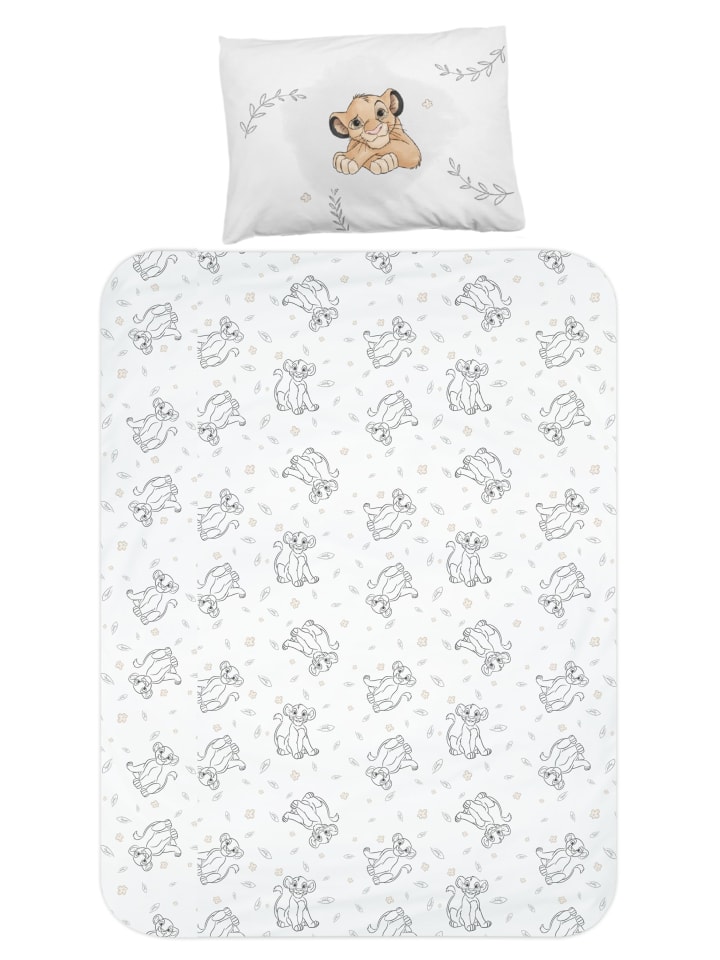 Disney König der Löwen Baby Bettwäsche-Set Biber/Flanell 