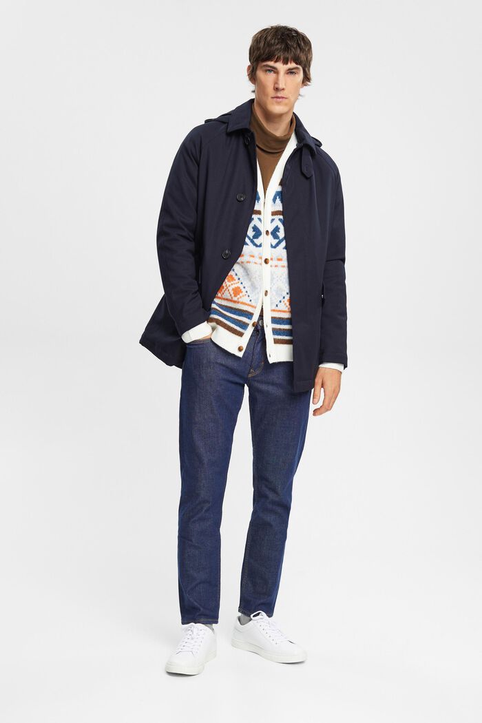 Cardigan mit V-Ausschnitt und Jacquard-Muster