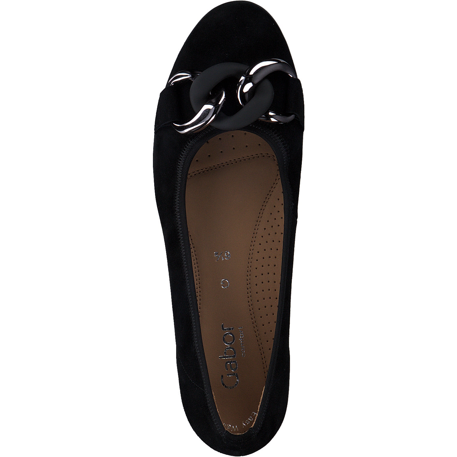 Gabor Comfort 42.625, Ballerinas, Damen, Schwarz