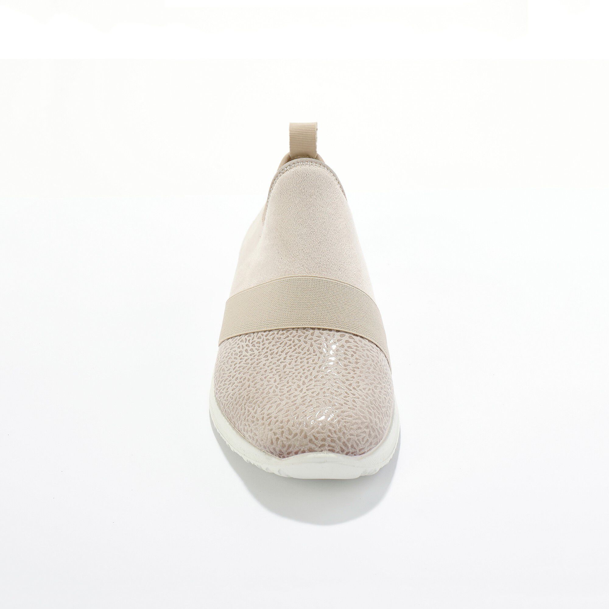Baskets à enfiler spécial pieds sensibles en tissu extensible